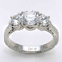 Style#1075-2 Round w/ Rounds, Filigree